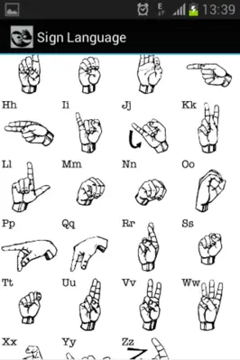 Sign Language android App screenshot 1