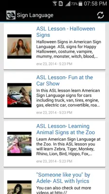 Sign Language android App screenshot 2